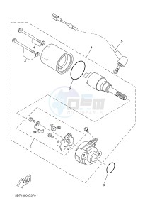 MT125 MT-125 (5D7C 5D7C 5D7C 5D7C) drawing STARTING MOTOR