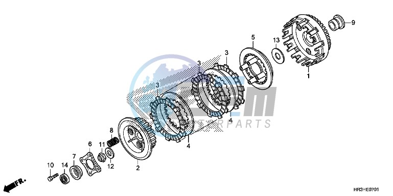 CLUTCH (TRX420FE1/FM1/FM2/TE1/TM1)