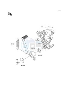 ZZR1400_ABS ZX1400FCF FR GB XX (EU ME A(FRICA) drawing Brake Pedal