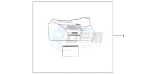 CBR1000RR9 UK - (E / MKH REP) drawing INDOOR BODY COVER