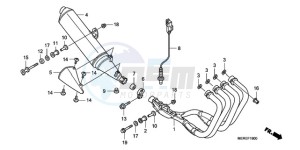 CBF600NA9 Europe Direct - (ED / ABS) drawing EXHAUST MUFFLER