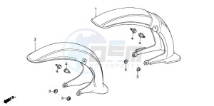 C70CW drawing FRONT FENDER