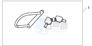 SCV100F LEAD drawing U-LOCK