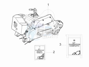 LX 50 4T-2V 25Kmh NL drawing Engine assembly