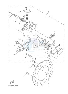 YZF-R25 249 (1WD3) drawing REAR BRAKE CALIPER