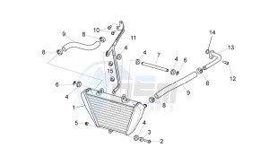 Tuono V4 1100 Factory (EMEA, APAC) (AU, EU, HK, JP, MAL, RC, S, T, TH) drawing Oil radiator