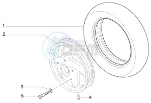 LX 50 2T drawing Front wheel