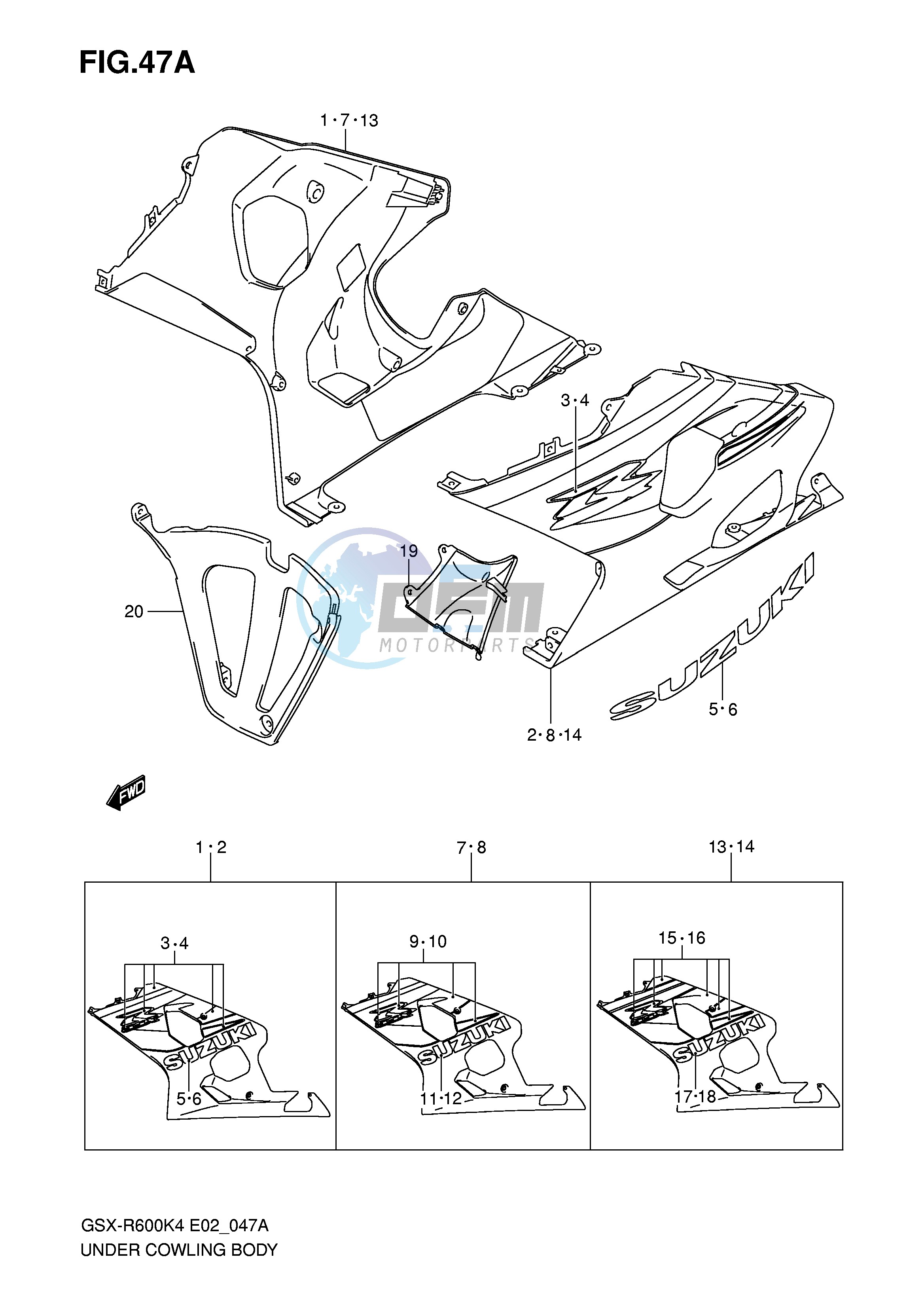 UNDER COWLING (GSX-R600K5)