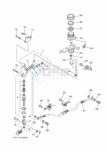 YFZ450R YFZ45YSSK (BW2L) drawing REAR MASTER CYLINDER