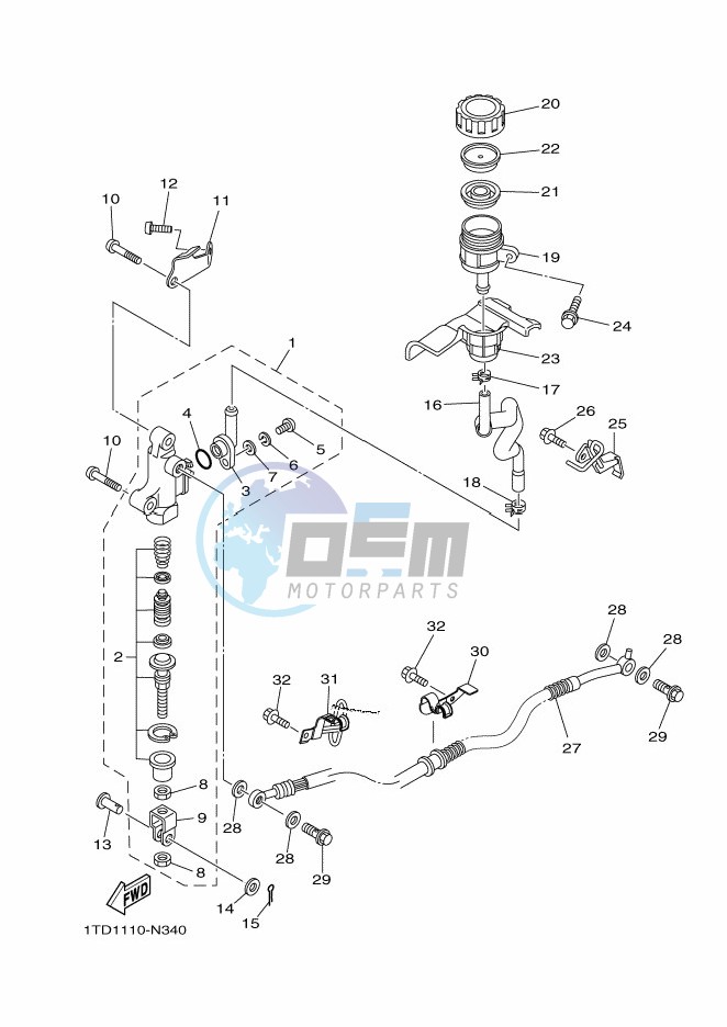 REAR MASTER CYLINDER