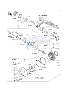 VN 1500 P [VULCAN 1500 MEAN STREAK] (P1-P2) [VULCAN 1500 MEAN STREAK] drawing DRIVE SHAFT_FINAL GEAR