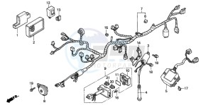 NX500 DOMINATOR drawing WIRE HARNESS/ IGNITION COIL