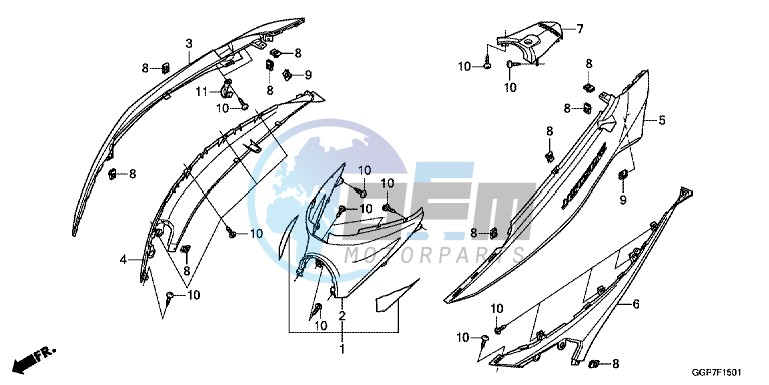 BODY COVER (NSC502WH/T2)