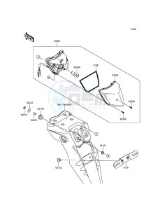 KLX250 KLX250SEF XX (EU ME A(FRICA) drawing Taillight(s)