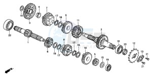 CMX250C REBEL drawing TRANSMISSION