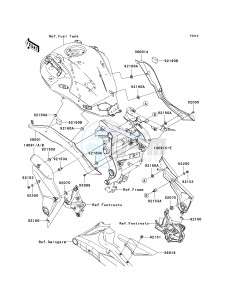 KLE 650 A [VERSYS EUROPEAN] (A7F-A8F) A8F drawing SIDE COVERS_CHAIN COVER