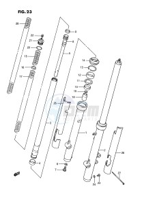 RM80 (E3) drawing FRONT FORK (MODEL G H J)