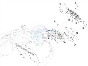 GTV 300HPE SEI GIORNI IE E4 ABS (EMEA) drawing Rear cover - Splash guard