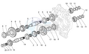 V 11 Cafe Ballabio 1100 drawing Driven shaft