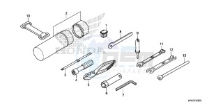 TRX500FE1G TRX500 Europe Direct - (ED) drawing TOOLS