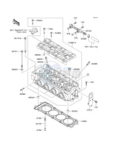 JT 1500 A [STX-15F] (A6F-A9F) A6F drawing CYLINDER HEAD