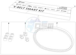 Liberty 125 iGet 4T 3V ie ABS (APAC) drawing Kit trasmissione