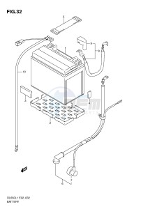 DL650 (E2) V-Strom drawing BATTERY (DL650AL1 E24)