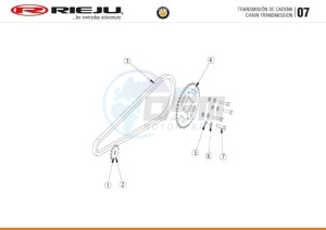 HOBBY-BYE-BIKE-25-KM-H-EURO4-HOLLAND-GREY drawing CHAIN TRANSMISSION