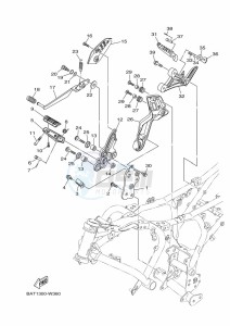 MT-07 MTN690-U (BHH5) drawing STAND & FOOTREST 2