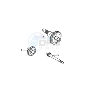 GEOPOLIS 250 drawing DRIVE SHAFTS / KICKSTARTER