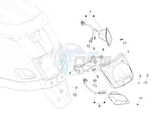 GTV 300 HPE SEI GIORNI IE E4 ABS (NAFTA) drawing Rear headlamps - Turn signal lamps