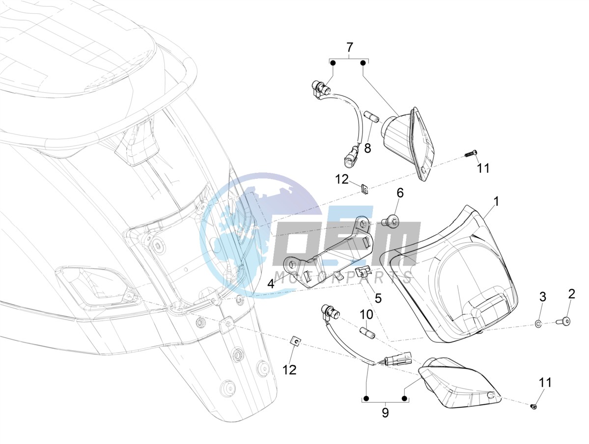 Rear headlamps - Turn signal lamps