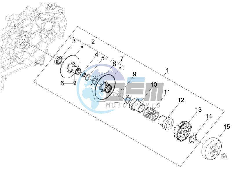 Driven pulley