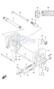 DF 25A drawing Clamp Bracket Non-Remote Control