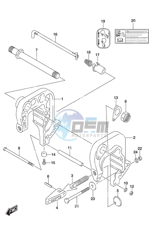 Clamp Bracket Non-Remote Control