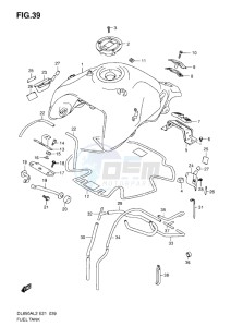 DL650 drawing FUEL TANK