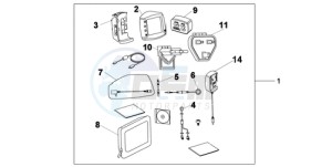 CBF600N9 France - (F / CMF) drawing NAVI