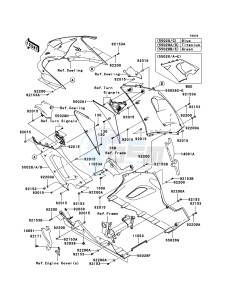 NINJA ZX-6R ZX636-C1H FR GB XX (EU ME A(FRICA) drawing Cowling Lowers