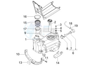 NRG 50 power DT serie speciale (D) Germany drawing Fuel Tank