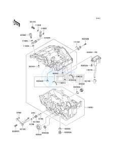 EX 250 F [NINJA 250R] (6F-7F) F6F drawing CRANKCASE