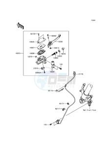 Z800 ABS ZR800BGF FR GB XX (EU ME A(FRICA) drawing Front Master Cylinder