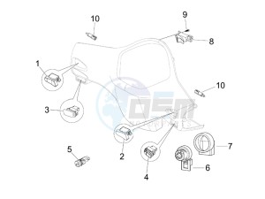 Granturismo 125 L E3 drawing Selectors - Switches - Buttons