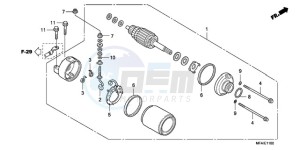 CBF1000S9 UK - (E / ABS MKH) drawing STARTING MOTOR