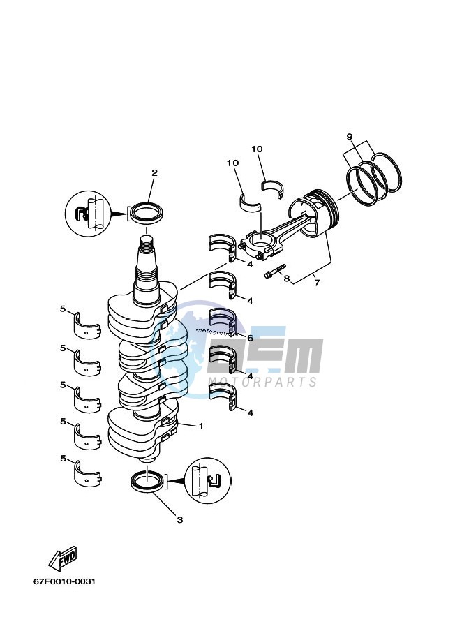 CRANKSHAFT--PISTON