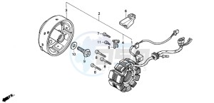 CB250 drawing GENERATOR