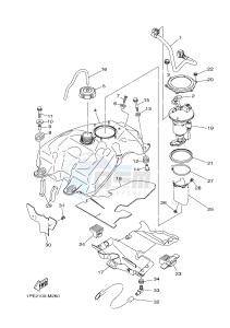 YFM700R YFM70RSXJ RAPTOR 700R (2LSH) drawing FUEL TANK