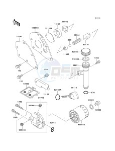 KAF 300 C [MULE 550] (C1-C5) [MULE 550] drawing OIL PUMP_OIL FILTER