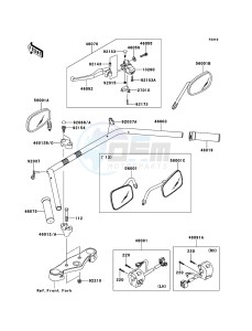 VN900 CLASSIC VN900BDFA GB XX (EU ME A(FRICA) drawing Handlebar