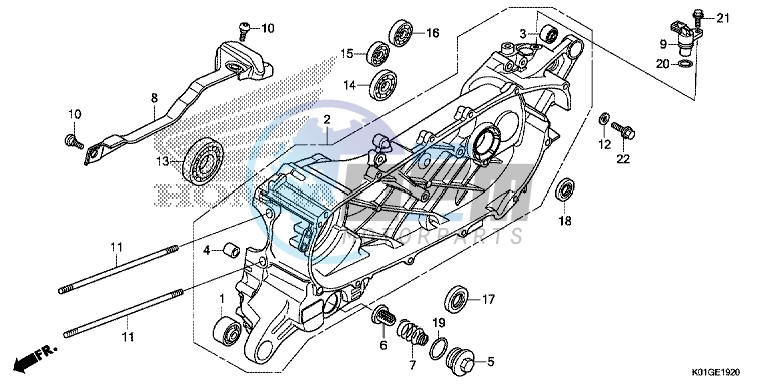 LEFT CRANKCASE