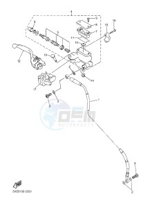 WR250F (1HCE) drawing FRONT MASTER CYLINDER